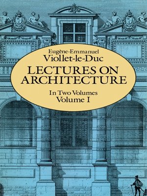 cover image of Lectures on Architecture, Volume I
